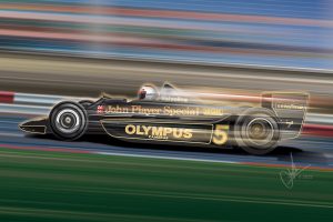 Digital Illustration of Mario Andretti - Adobe Illustrator - On Wacom