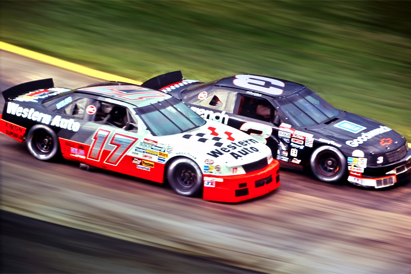 Motorsport Photography - NASCAR Cup Series - Darrell Waltrip and Dale Earnhardt